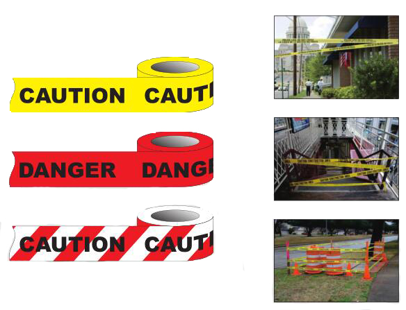caution tape application